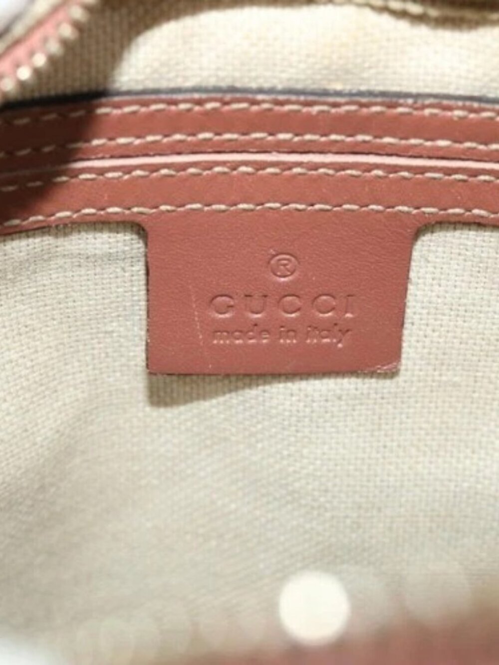GUCCI GG Canvas Shoulder Bag PVC Leather Beige - Picture 14 of 16